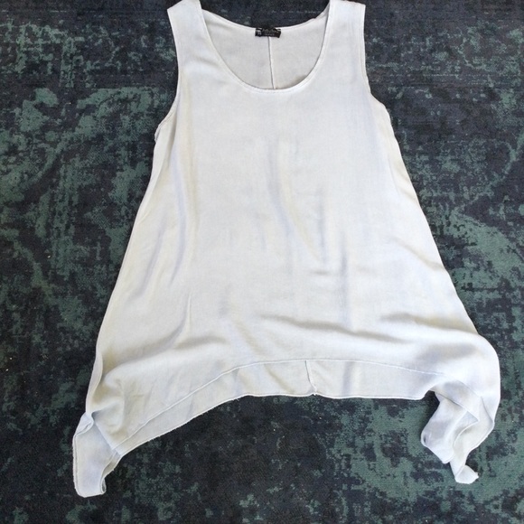 Bella Amore Tunic Top Blue Med Made In Italy Light Viscose Lagen look - Picture 7 of 12